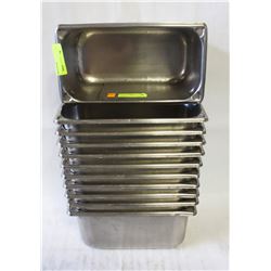 11 STAINLESS STEEL 1/3-SIZE INSERTS-4"