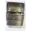 Image 1 : 11 STAINLESS STEEL 1/3-SIZE INSERTS-3"