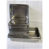 Image 1 : 12 STAINLESS STEEL 1/2-SIZE INSERTS-4"