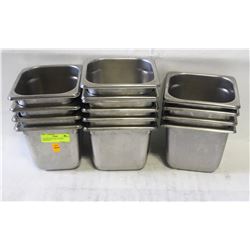 16 STAINLESS STEEL 1/6-SIZE INSERTS-4"