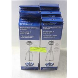 SET OF SIX PORTION SCOOPS