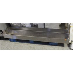 2 FIVE FOOT STAINLESS STEEL SINGLE SPEED RAILS