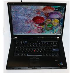 LENOVO T SERIES WIN 7 PRO LAPTOP WITH AC ADAPTOR