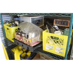 SHELF OF ASSORTED CONTENTS INCLUDING