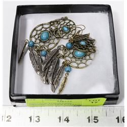 VINTAGE TURQUOISE DREAMCATCHER EARRINGS