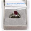 Image 1 : .925 SILVER, GENUINE RUBY RING,SIZE 5.5
