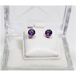 14K GOLD AMETHYST EARRINGS