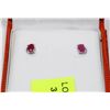 .925 SILVER RUBY EARRINGS