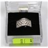 Image 1 : SILVER COLORED CZ RING, SIZE 5.5