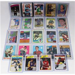 LOT OF 24 OPEECHEE HOCKEY CARDS - 1970S & 1980S.