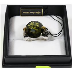 NEW .925 FIFTH AVENUE RING W/GEMSTONE -