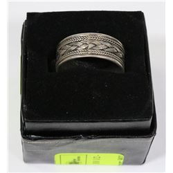 .925 SILVER MEN'S RING - SIZE 10 1/2 -