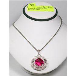NEW FIFTH AVENUE 16 INCH NECKLACE "RUBY