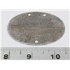 GERMAN WWII SS VALLONIEN DIVISION DOG TAG.