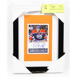 FRAMED RYAN SMYTH AUTOGRAPH CARD.