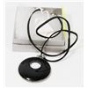 Image 1 : BLACK STONE PENDANT NECKLACE