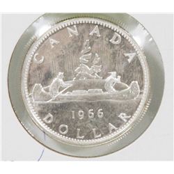 CANADIAN BRILLIANT UNC 1966 SILVER $1 COIN