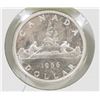 Image 1 : CANADIAN BRILLIANT UNC 1966 SILVER $1 COIN