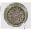 Image 1 : 1888 CANADIAN QUEEN VICTORIA SILVER 5 CENT COIN