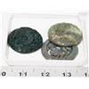 Image 1 : GROUP OF 3 JADE STYLE STONE MEDALLIONS