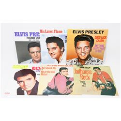 6 ELVIS PRESLEY 45 RPM RECORDS