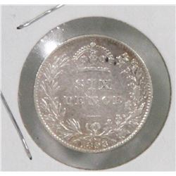 GREAT BRITAIN 1893  6-PENCE