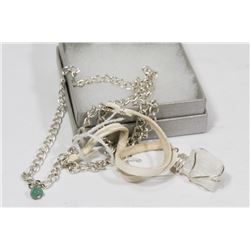 SNOW QUARTZ HEALING CRYSTAL NECKLACE