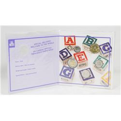 CANADIAN RCM "BORN IN 2016"  5 COIN GIFT SET.