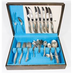 54-PC SET OF VINTAGE SILVER PLATED 1947