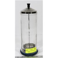 AUTHENTIC GLASS BARBICIDE CONTAINER