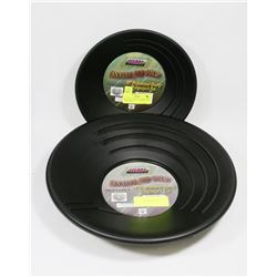 ONE 10" AND ONE 14" PROSPECTING GOLD PANS