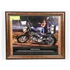 Image 1 : DAVID MANN BIKER CULTURE FRAMED PICTURE.