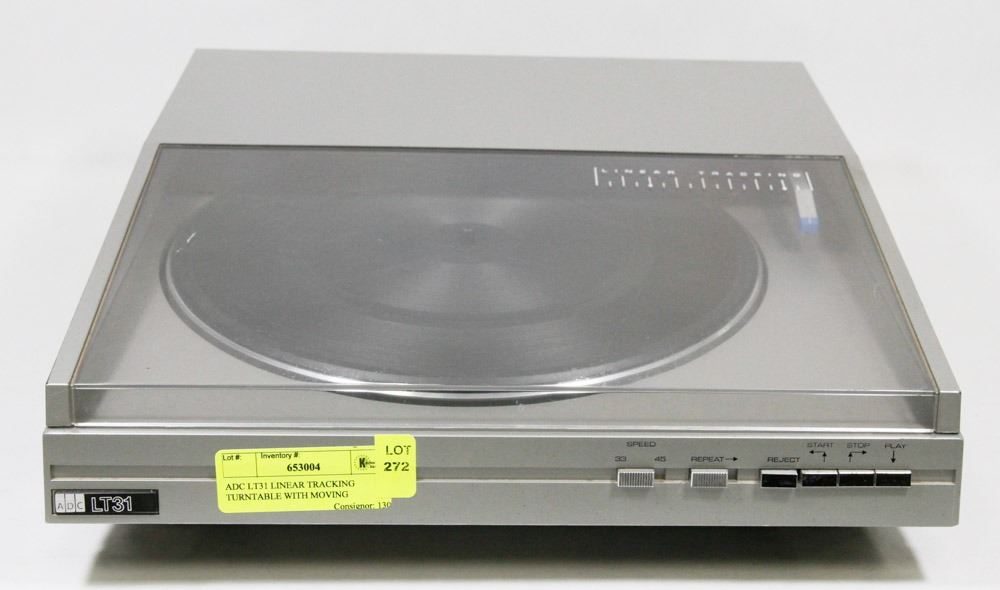 ADC LT31 LINEAR TRACKING TURNTABLE WITH MOVING