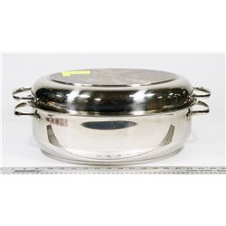 LARGE BEAUMARK STAINLESS STEEL ROASTER -