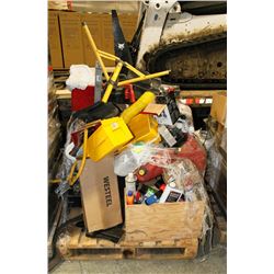 PALLET OF TOOLS AND SHOP SUPPLIES
