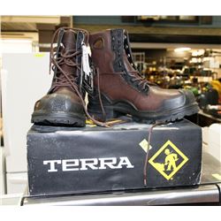TERRA SZ 10.5 STEEL TOE WORK BOOTS