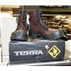 Image 1 : TERRA SZ 10.5 STEEL TOE WORK BOOTS