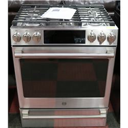 GE SLIDE IN FRONT CONTROL 5.6 CUFT DUAL FUEL