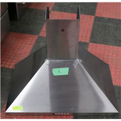 GE STAINLESS STEEL HOOD FAN.