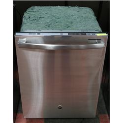 GE DISHWASHER WITH HIDDEN CONTROLS.