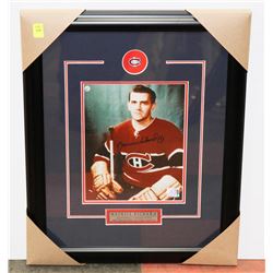 MAURICE RICHARD AUTOGRAPHED & FRAMED PICTURE W/