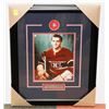 Image 1 : MAURICE RICHARD AUTOGRAPHED & FRAMED PICTURE W/