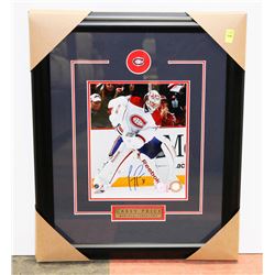 CAREY PRICE  AUTOGRAPHED & FRAMED PICTURE W/