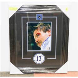 WENDEL CLARK  AUTOGRAPHED & FRAMED PICTURE W/