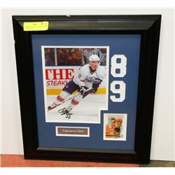 SAM GAGNER FRAMED AND SIGNED PHOTO, NO COA