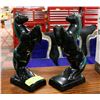 Image 1 : PAIR OF BLUE MOUNTAIN POTTERY, HORSES