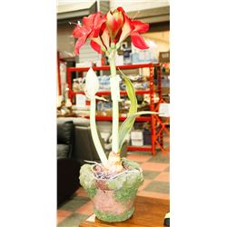 RED TULIPS IN POT 24" HIGH