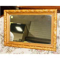 VINTAGE GOLD TONE FRAMED MIRROR