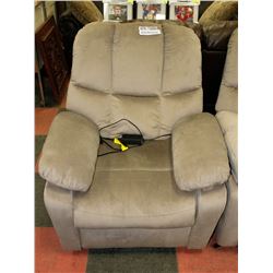 34" POWER RECLINING FABRIC CHAIR AS IS X2