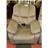 Image 1 : 34" POWER RECLINING FABRIC CHAIR AS IS X2